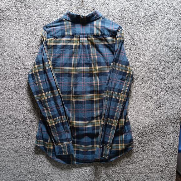 Ralph Lauren Men’s Blue Plaid Button Down Shirt Size Large - Picture 4 of 6